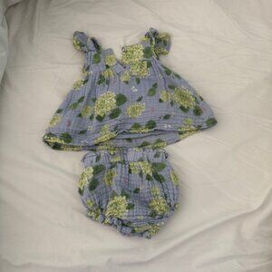 Angel Dear Hydrangea Muslin Dress 3-6 months